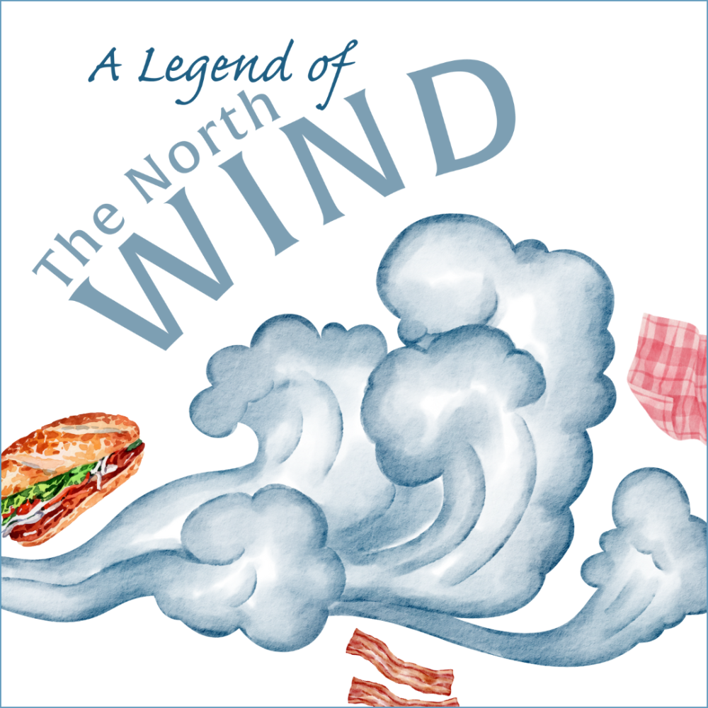 Cover image of the A Legend of the North Wind story.