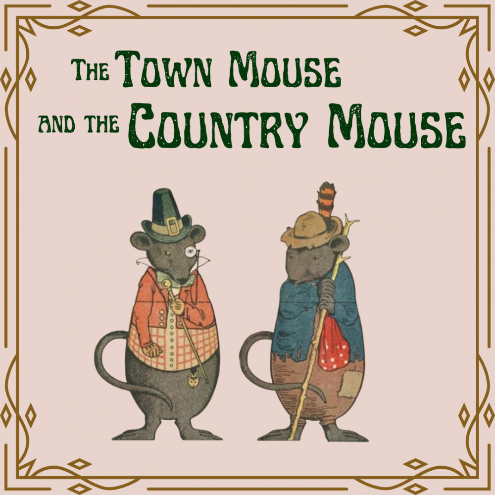 Cover image of the The Town Mouse and the Country Mouse story.