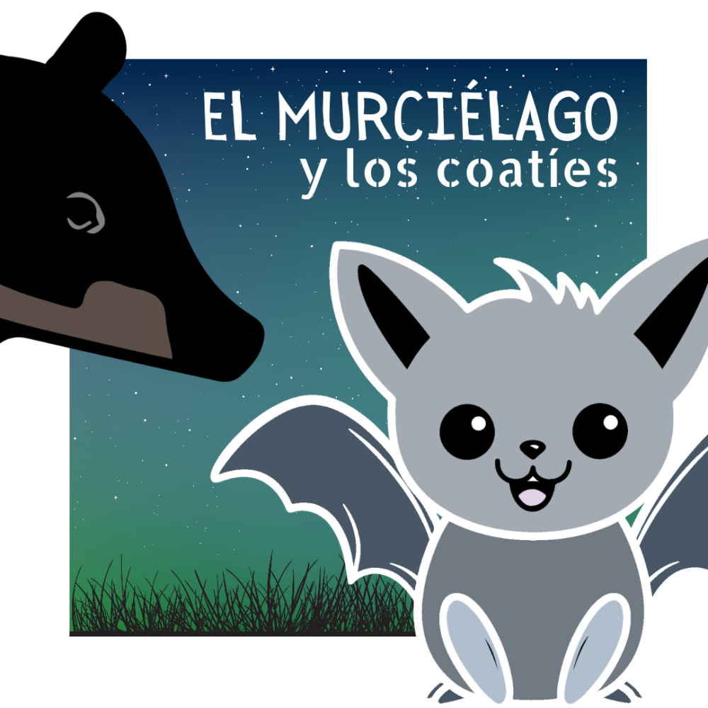 Cover image of the El murciélago y los coatíes story.