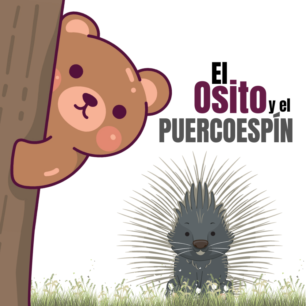 Cover image of the El osito y el puercoespín story.