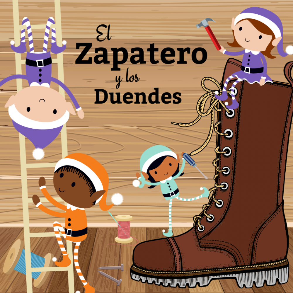 Cover image of the El zapatero y los duendes story.