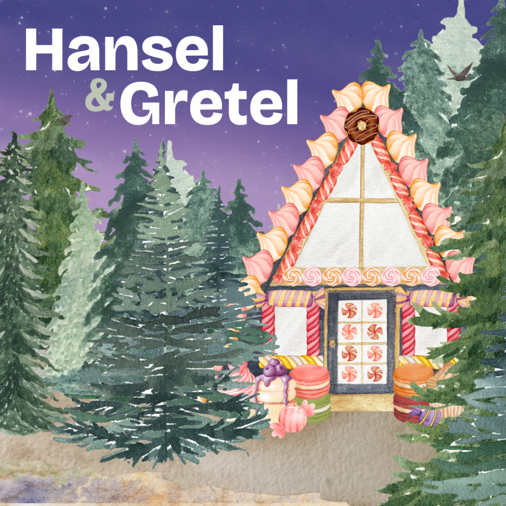 Cover image of the Hansel and Gretel story.