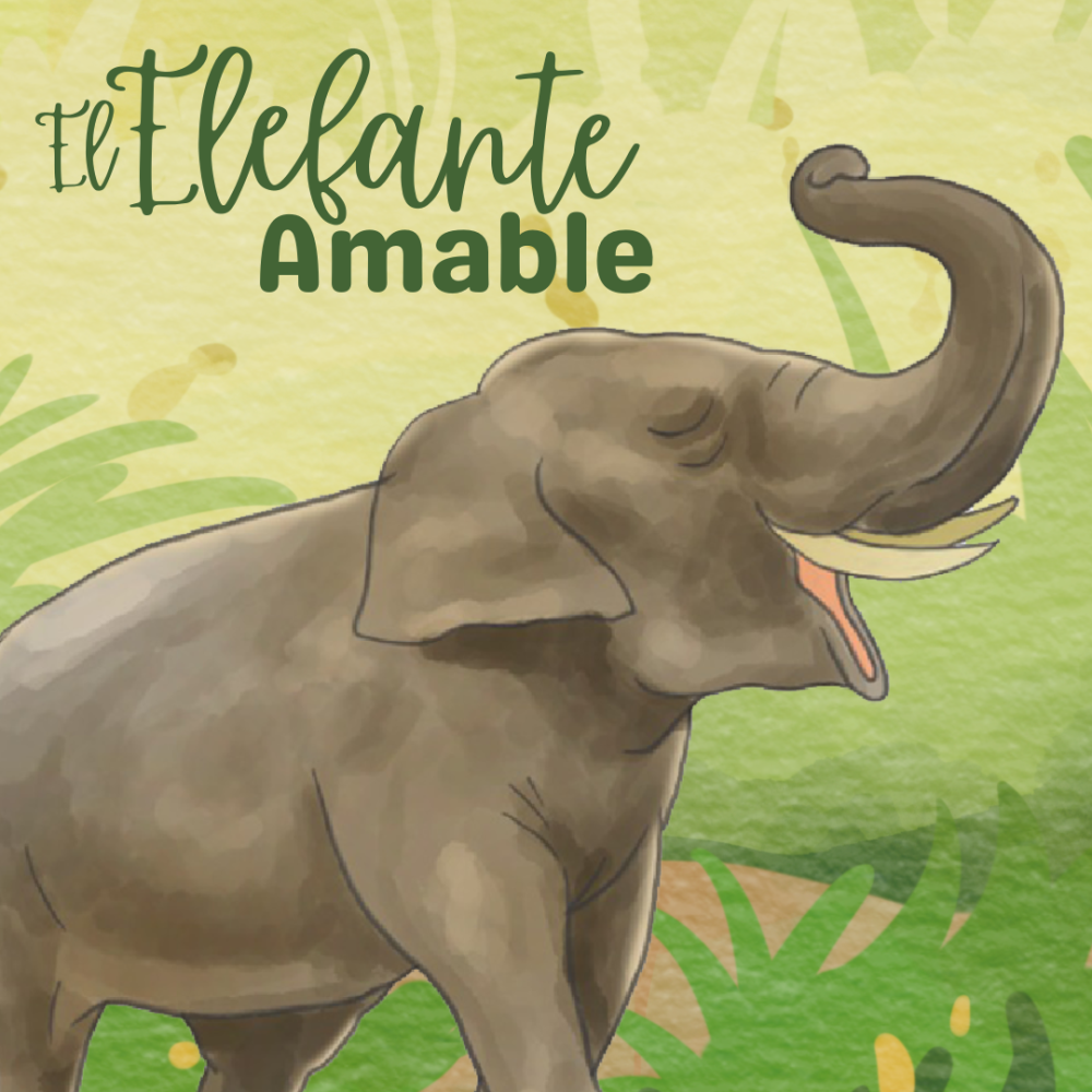 Cover image of the El elefante amable story.