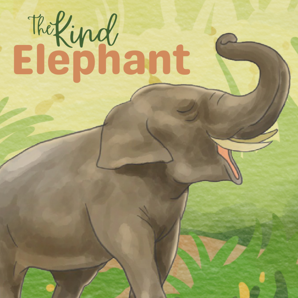 Cover image of the The Kind Elephant story.