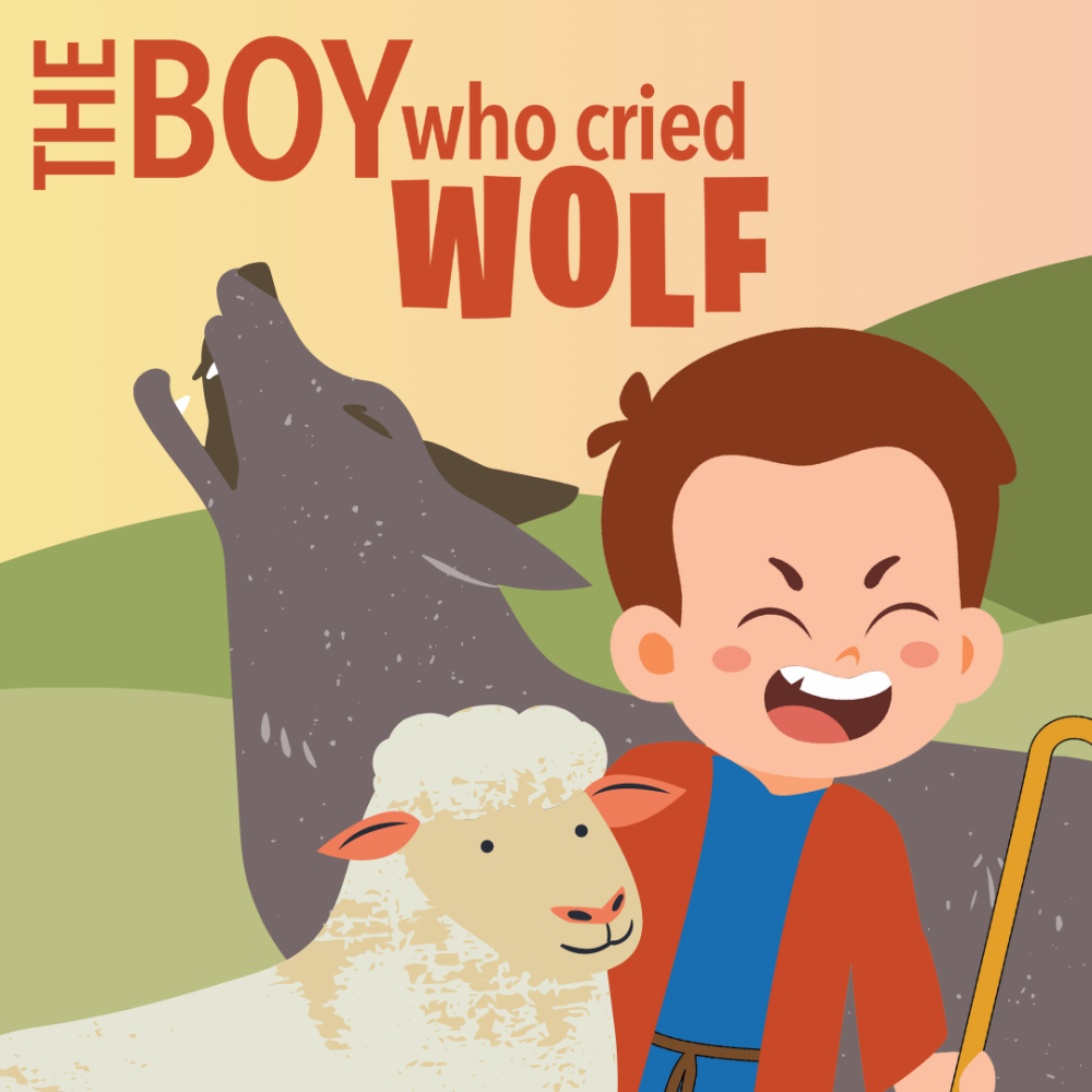 Cover image of the The Boy Who Cried Wolf story.