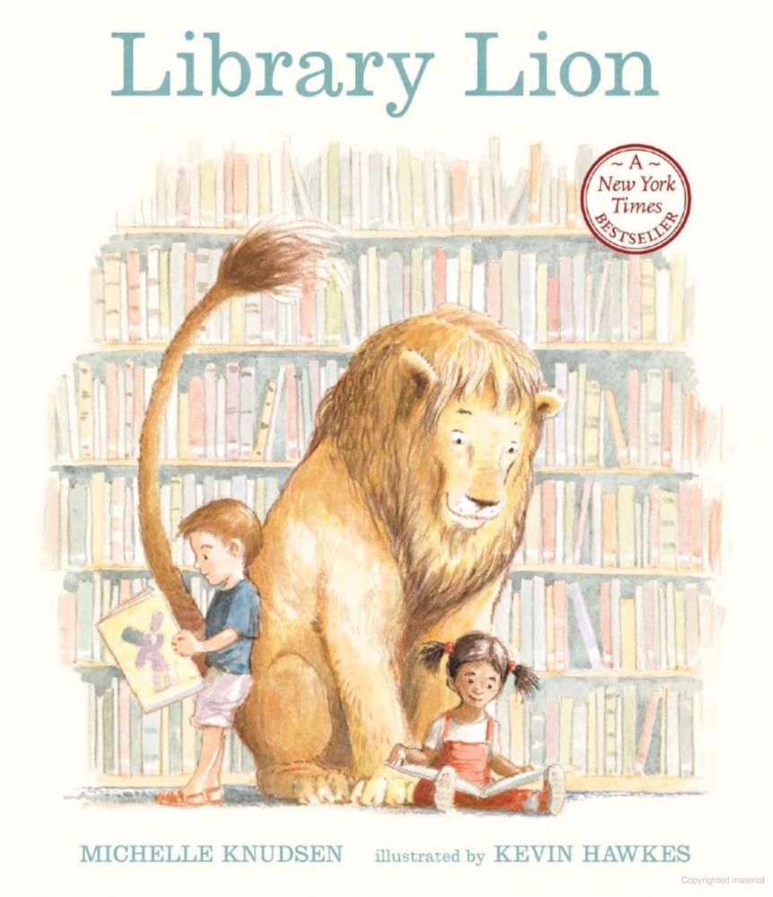 Cover image of the Library Lion story.