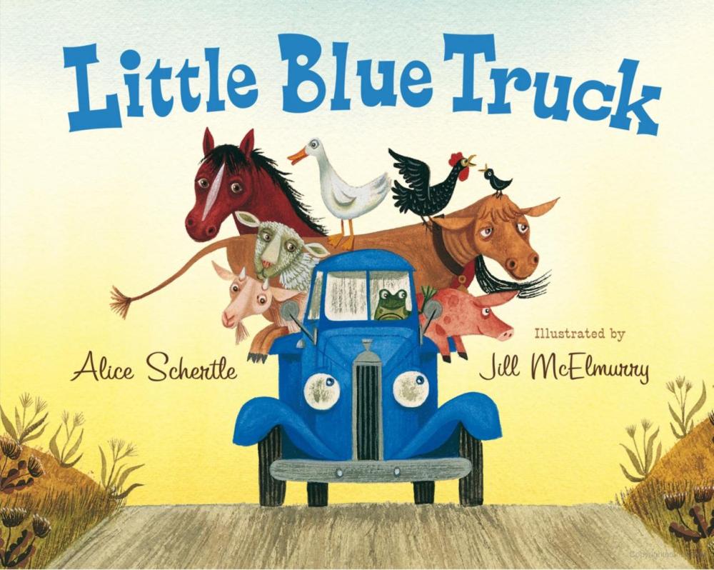 Cover image of the Little Blue Truck story.